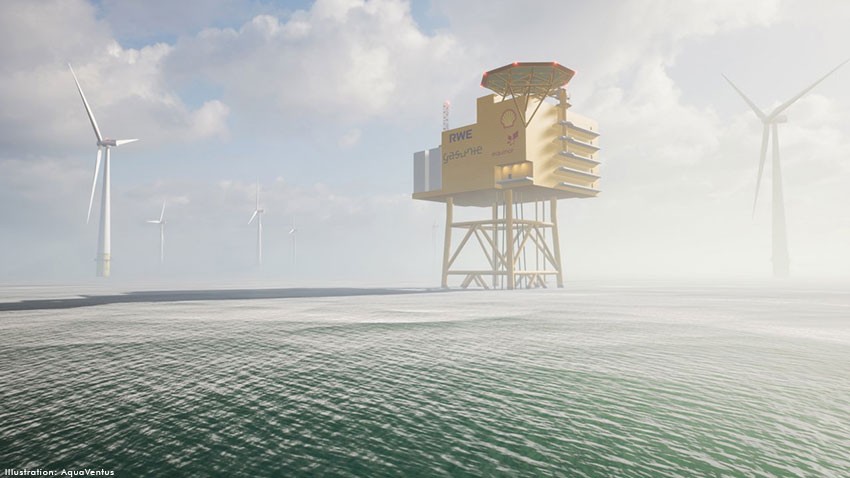 AquaSector: Study investigates potential for first large-scale offshore hydrogen park in the German North Sea