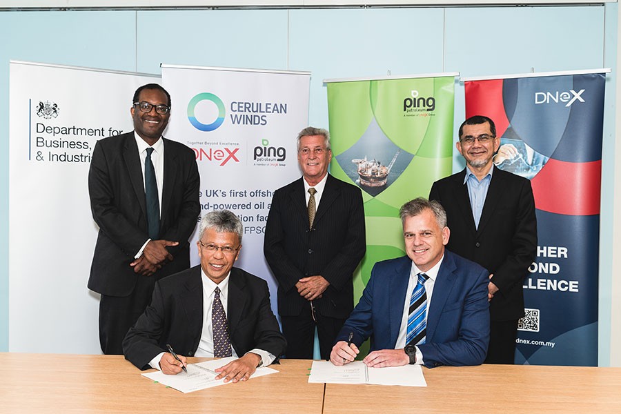 Cerulean Winds and Ping Petroleum sign agreement to cvreate one of the UK’s first wind-powered oil and gas production facilities