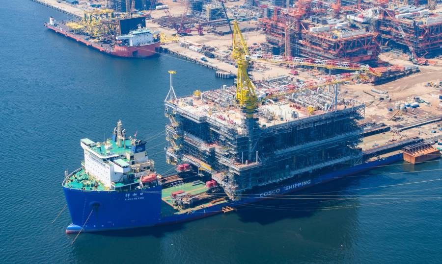 China delivers heaviest offshore oil and gas platform for use in Saudi Arabia