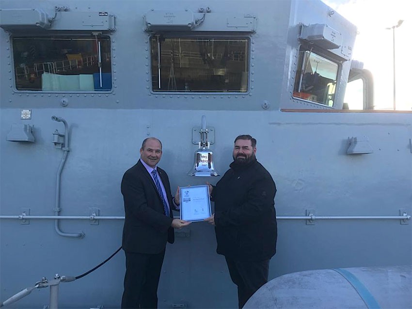 Dales Marine Services achieve Silver Award for the Ministry of Defence Employer Recognition Scheme
