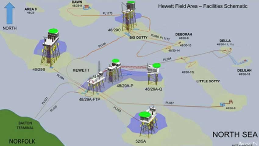 Eni hands in decommissioning plan for six North Sea platforms
