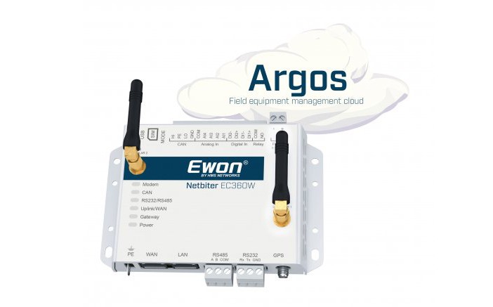 Ewon Netbiter EC360W with revamped Argos cloud interface and new mobile app