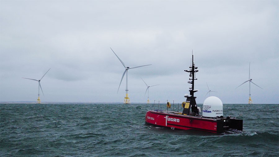 Fugro’s Blue Essence® completes world’s first fully remote offshore wind ROV inspection