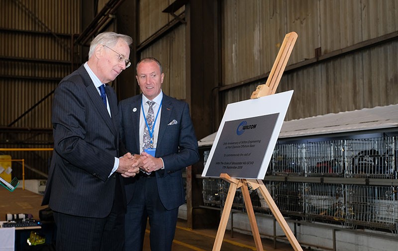 HRH Duke of Gloucester visits Wilton Engineering on the celebration of the company’s 25th anniversary