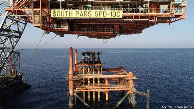 Last offshore platform of South Pars phase 13 installed