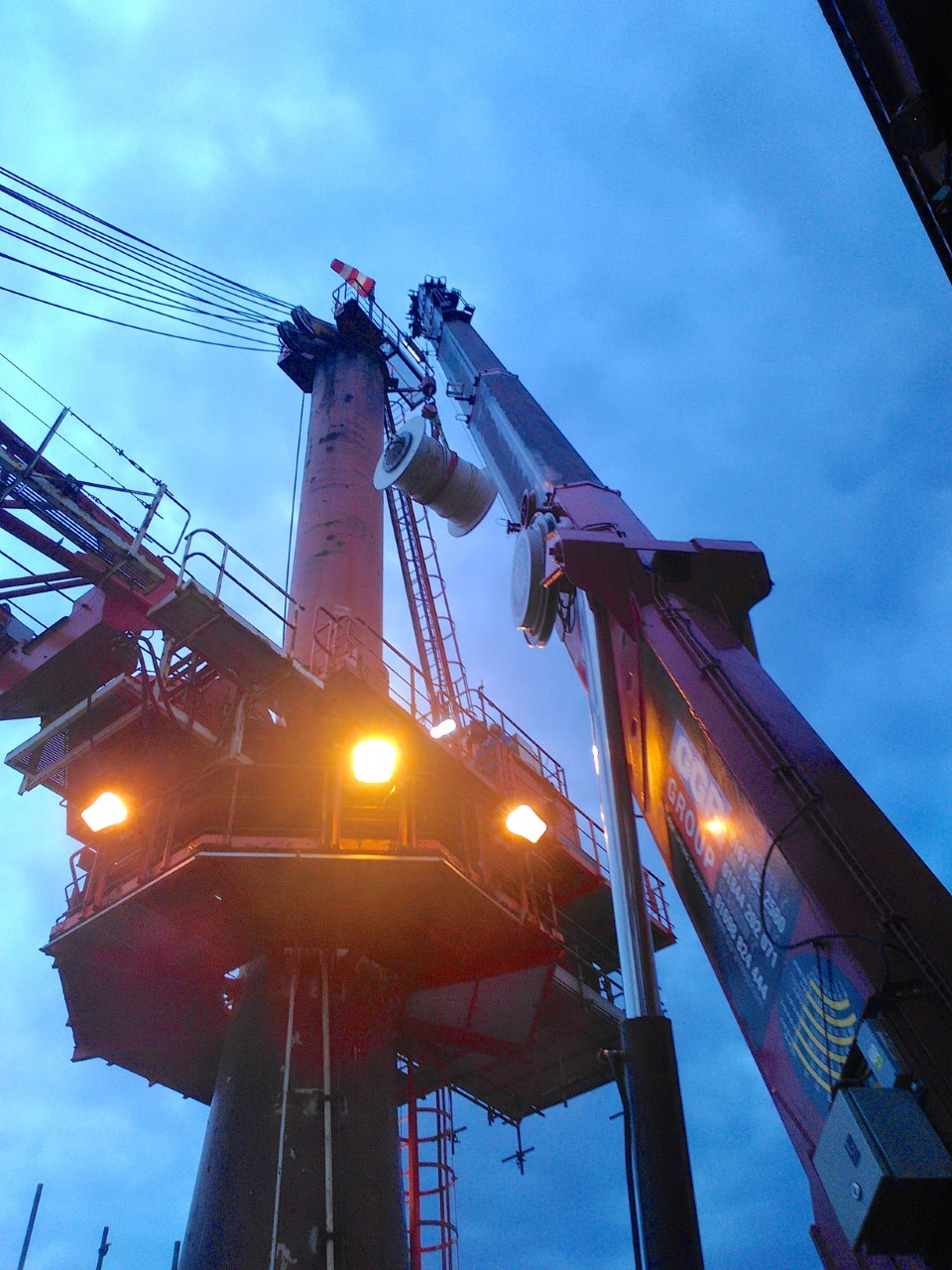 MDL AME completes platform crane winch changeout