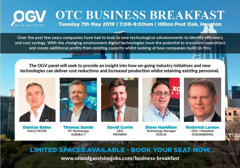 OGV launch inaugural business breakfast at OTC 2019
