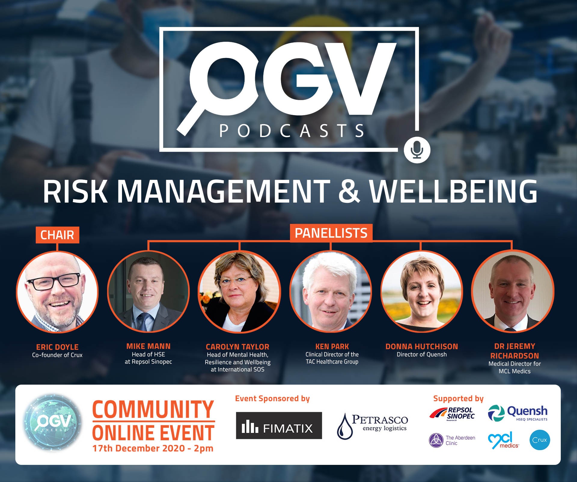 "Risk Management and Wellbeing" OGV Community Online Event - Dec 2020