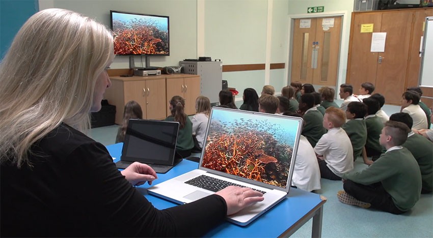 Subsea learning tool allows pupils to dive into underwater homeschooling experience