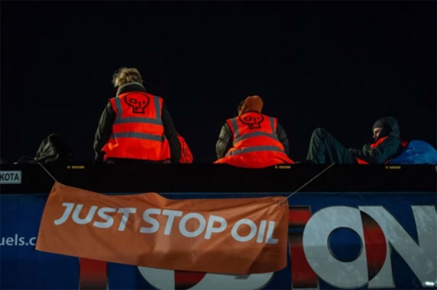 Ten oil depots blocked by protesters to stop government ‘burning our future’