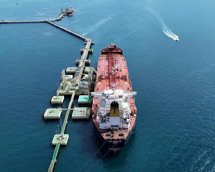 n oil tanker at a Petrobras distribution terminal in São Sebastião, near the Santos basin off São Paulo, Brazil.Photograph Jorge Silva Reuters
