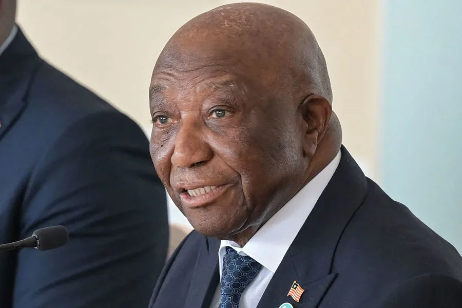 Liberia's President Joseph Boakai.