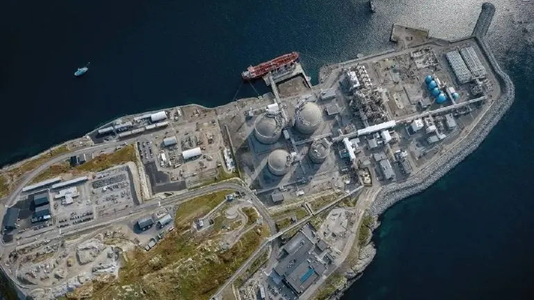 The Hammerfest LNG plant on Melkøya.
