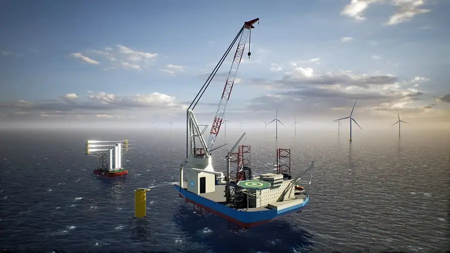 The cancelled WIV was based on a Sembcorp Marine design in collaboration with Maersk Supply ServiceMaersk Supply Service